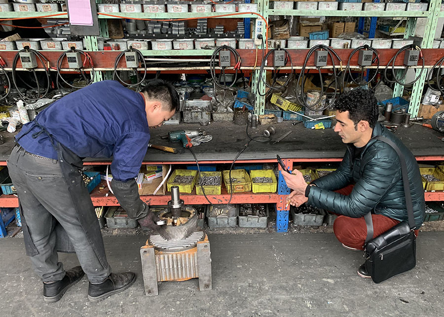 Customer from Afghanistan visited our factory and ordered