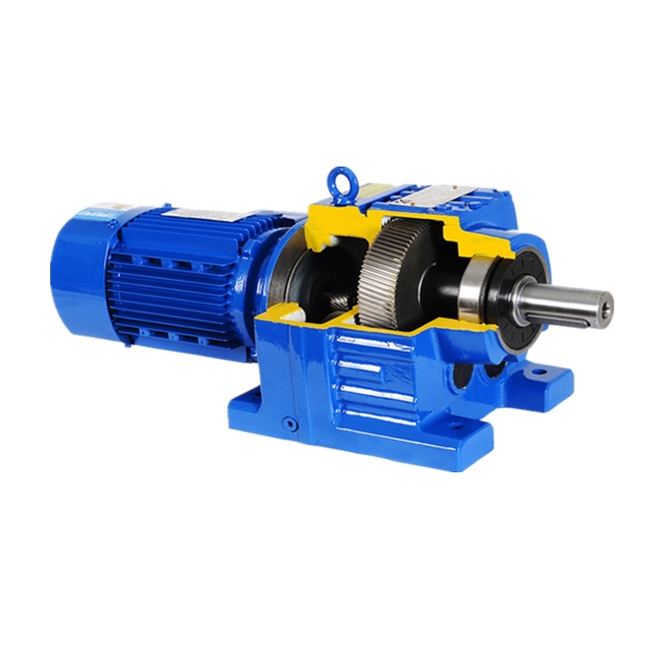 Short Lead Time for Gearbox Reduction – DEVO high quality R SERIES Flange mounted helical industrial gearbox RF87 gear reducer – Devo Gear