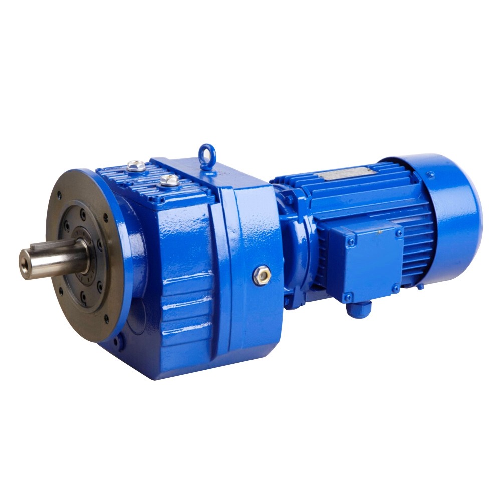 China New Product 12v 500w Motor – DEVO Gearbox Foot mounted  helical industrial gear reducer RF37 RF47 RF57 gearbox – Devo Gear