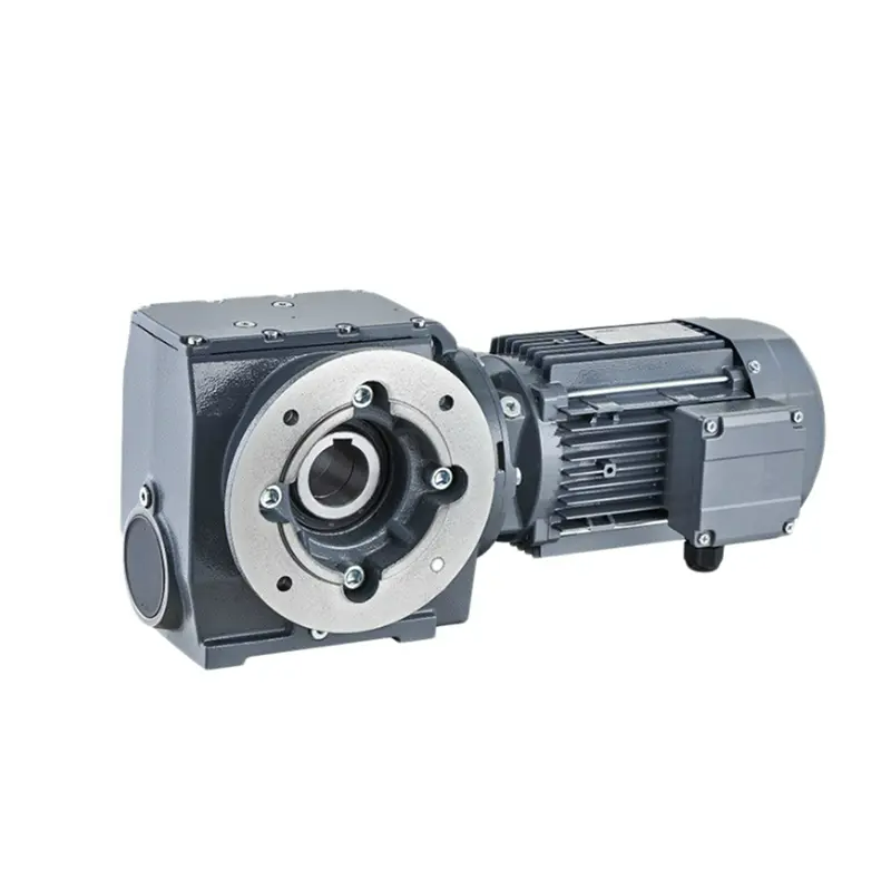 DEVO High quality S SERIES Helical Worm Gear Speed Reducer  SAF57 gearbox  with 1.5kw Motor