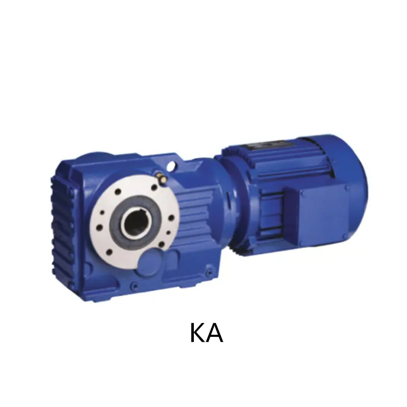 Base type solid shaft output helical bevel  K series gear reducer for industries equipment