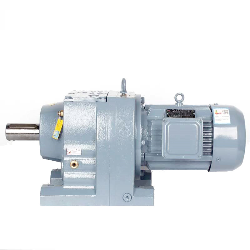 High torque foot mounted R series  bevel gear reducer R87 helical gear reductor with 5hp motor