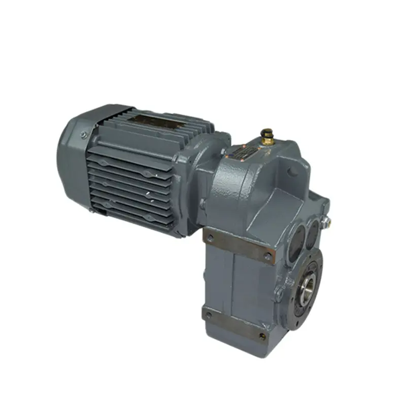 China manufacturer reductor  F Series FA57  parallel shaft helical gear reductor with 1.5kw motor