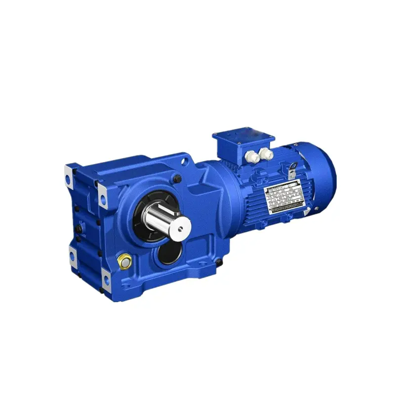 DEVO K107  hard tooth surface gear speed reducer helical gearbox with 15hp 20hp electric motor